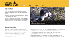 Desktop Screenshot of gooddogwalks.com