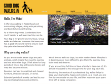 Tablet Screenshot of gooddogwalks.com